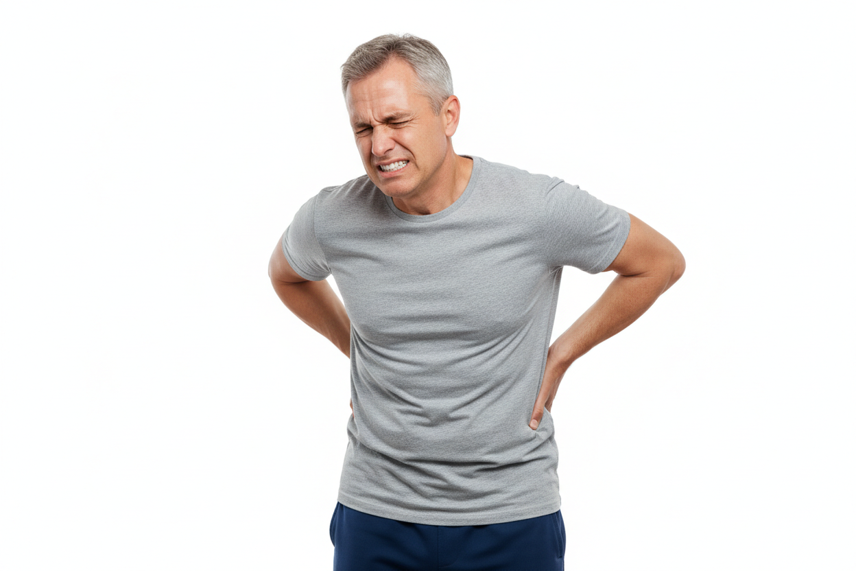 Man with back pain